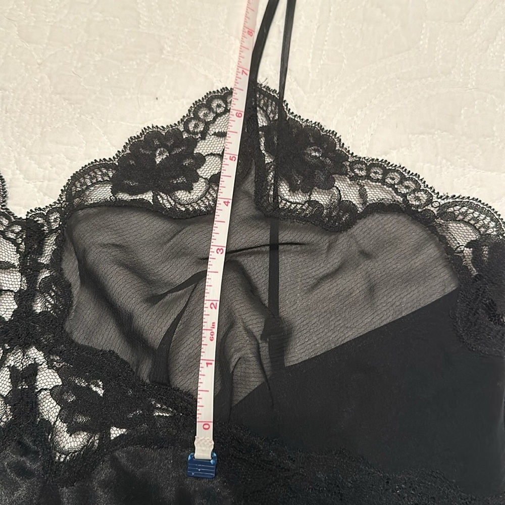 NWOT Victoria’s Secret Vintage Silk Slip Dress in Black Size M - Picture 13 of 16